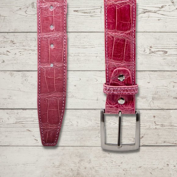 Genuine Alligator Leather Belt Handcrafted In USA
